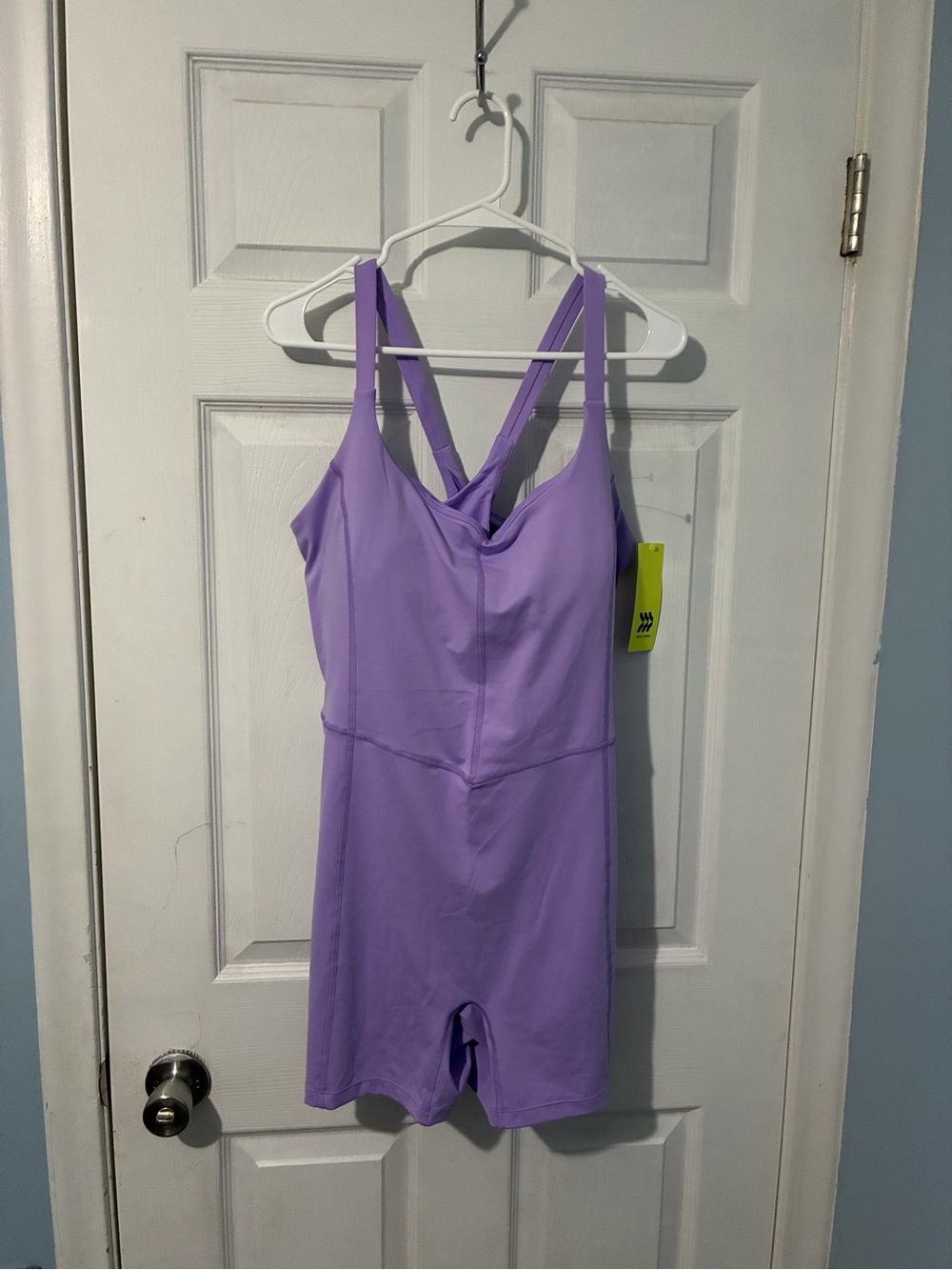 Target Lavender Womens Sporty Cross-Back Romper